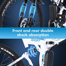 Load image into Gallery viewer, VIVI Electric Bike for Adults, Folding Electric Mountain Bicycle Adults 26 inch E-Bike 350W Motor Professional 21 Speed Gears with Removable 36V 10.4Ah Lithium-Ion Battery
