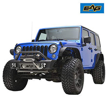 Load image into Gallery viewer, EAG Stubby Front Bumper W/Fog Light Holes Fit for 07-18 Wrangler JK
