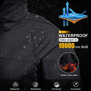 CAMEL CROWN Women's Waterproof Ski Jacket 3-in-1 Winter Coat Windbreaker Fleece Inner for Snow Rain Hiking Outdoor