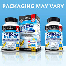 Load image into Gallery viewer, Fish Oil Omega 3 EPA &amp; DHA 2250 mg - Burpless Lemon Flavor Triple Strength Supplement - Immune &amp; Heart Support Fatty Acids Pills - Promotes Immunity, Joint, Eyes, Brain &amp; Skin Health - Non GMO 90 Ct
