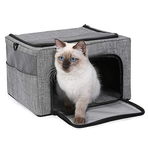 BEELIKE Portable Pet Crate Pet Cage Great Dog Kennel Cat Play Cube for Home Indoor & Nice Dog Crate Cat Cage for Travel Outdoor – for Dogs Cats and Puppies