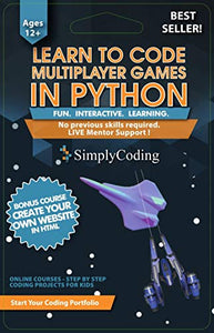 Coding for Kids: Learn to Code Python Multiplayer Adventure Games - Video Game Design Coding Software - Computer Programming for Kids, Ages 12-18, (PC, Mac Compatible)