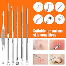 Load image into Gallery viewer, 2022 Latest 15 PCS Pimple Popper Tool Kit, Blackhead Remover Comedone Acne Extractor Tools, Professional Sharp Stainless Skin Blemish Removal Pimple Tools with Metal Case
