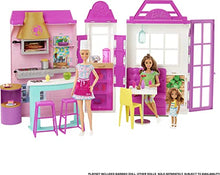 Load image into Gallery viewer, Barbie Cook ‘n Grill Restaurant Playset Doll, 30+ Pieces &amp; 6 Play Areas Including Kitchen, Pizza Oven, Grill &amp; Dining Booth, Gift for 3 to 7 Year Olds
