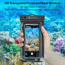 Load image into Gallery viewer, Syncwire Waterproof Phone Case, 2 Pack IPX8 Universal Waterproof Phone Pouch Underwater Dry Bag Compatible with iPhone 12 SE2 11 Pro XS Max XR X 8 7 6s Plus Galaxy S10 S9 Note 10 Google Pixel Up to 7&quot;
