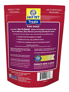 Lucy Pet Hip To Be Square Salmon And Pumpkin Dog Treats 6Oz