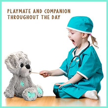 Load image into Gallery viewer, Cute Stuffed Dog with Puppy Superpowers – Glow in Dark Patches for Sweet Dreams &amp; Bedtime Comfort – Perfect Puppy Stuffed Animal Teddy Bear Toy for Boys, Girls – Plush 14 inches (no Batteries Needed)
