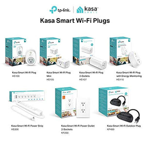 Kasa Smart Plug by TP-Link, Smart Home WiFi Outlet works with Alexa, Echo,Google Home & IFTTT,No Hub Required, Remote Control, 15 Amp, UL certified, 1-Pack (HS105)