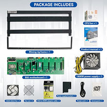 Load image into Gallery viewer, SOONTECH Complete Mining Rig System for Ethereum Coin with Windows 10, Mining Motherboard Including CPU,SSD, RAM,PSU. Open-Pit Mining Machine,Frame Mining Machine (EXCLUDING GPU/1 Layer Mining RIG)
