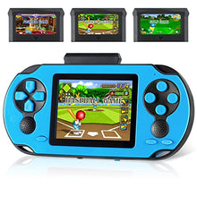 Load image into Gallery viewer, TaddToy 16 Bit Handheld Game Console for Kids Adults, 3.0&#39;&#39; Large Screen Preloaded 230 HD Classic Retro Video Games with USB Rechargeable Battery &amp; 3 Game Cartridges for Birthday Gift for Kids 4-12
