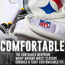 Load image into Gallery viewer, Franklin Sports Youth Football Receiver Gloves For Kids, NFL Team Logos and Silicone Palm
