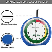 Load image into Gallery viewer, GODESON Tire Tread Depth Gauge with Dial Type Tire Tread Gauge
