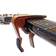 Load image into Gallery viewer, WINGO Guitar Capo for Acoustic and Electric Guitars - Rosewood with 5 Picks
