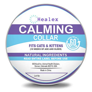 Healex Cat Calming Collar for Cats | Purrfect to Reduce Your Pet’s Anxiety or Aggression | Pheromones for Cats & Cat Anxiety Relief | Cat Calming Products for Kittens | 2-Month Protection, 1 Collar