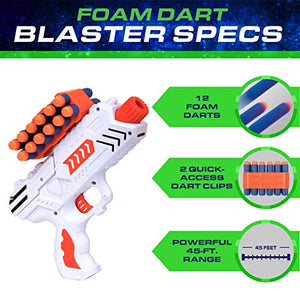 USA Toyz Astroshot Zero G Compatible Nerf Targets - Indoor Shooting Games for Kids with Foam Dart Gun and 10 Floating Ball Gun Targets