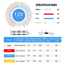 Load image into Gallery viewer, Kuject 120PCS Solder Seal Wire Connectors, Self-Solder Heat Shrink Butt Connector Solder Sleeve Waterproof Insulated Electrical Butt Splice Wire Terminals for Marine Automotive Boat Truck Wire Joint
