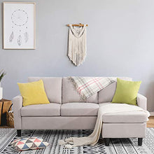 Load image into Gallery viewer, Shintenchi Convertible Sectional Sofa Couch, Modern Linen Fabric L-Shaped Couch 3-Seat Sofa Sectional with Reversible Chaise for Small Living Room, Apartment and Small Space,(Beige)
