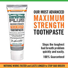 Load image into Gallery viewer, TheraBreath Plus Fresh Breath Maximum Strength 24-Hour Toothpaste with Zinc, Xylitol and Aloe, 4 Ounce (Pack of 2)
