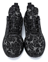 Load image into Gallery viewer, Mens Running Shoes Women's Fashion Sneakers Lightweight Breathable Non Slip Athletic Gym Walking Tennis Shoes Glow in DarkBlack EUR 45
