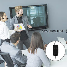 Load image into Gallery viewer, Wireless Microphone System for 2 People, 2.4G Dual Wireless Headset Mics Ideal for Speakers, Voice Amplifier, PA System, Teacher, Tour Guides, Fitness Instructor
