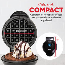 Load image into Gallery viewer, Dash Mini Maker Waffle Maker + Griddle, 2-Pack Griddle + Waffle Iron - Black
