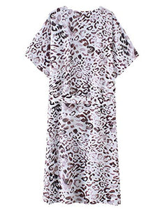 Womens Beach Long Kimono Floral Chiffon Cover ups Swimsuit Maxi Dresses 3XL