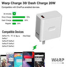 Load image into Gallery viewer, Warp Charger 30W for OnePlus 8 8pro 7T 7 Pro Wall Charger [5V 6A] + Fast Charging Cable (Warp Charger)
