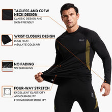 Load image into Gallery viewer, Thermal Underwear for Men, CL convallaria Long Johns Winter Hunting Gear Sport Base Layer Top and Bottom Set Midweight Black L
