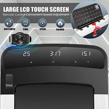 Load image into Gallery viewer, ANCHEER Treadmill, 2 in 1 Folding Treadmill with Remote Control and Bluetooth Speaker, 2.25HP Under Desk Electric Treadmil Machine for Exercise,Installation-Free
