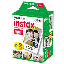 Load image into Gallery viewer, Fujifilm Instax Mini 11 Instant Camera + Fujifilm Instax Mini Twin Pack Instant Film (16437396) + Single Pack Rainbow Film + Case + Travel Stickers (Sky Blue)
