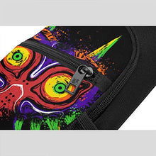 Load image into Gallery viewer, Alomama The Legend of Zelda The Ancient Evil Majoras Mask Sling Backpack Sling Bag Black Crossbody Daypack Casual Backpack for Travel, Hiking, Cycling, Camping for Women &amp; Men
