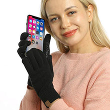 Load image into Gallery viewer, Winter Touchscreen Gloves for Men &amp; Women 3 Fingers Dual-layer Touch Screen Warm Lined Anti-Slip Knit Texting Glove 2 Size
