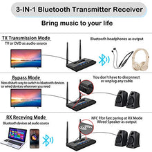 Load image into Gallery viewer, Friencity Wireless Headphones Earbuds for TV Watching with Bluetooth Transmitter 164ft Range, Neckband TV Headset Hearing Set for Seniors, Digital Optical RCA, 3.5mm Aux, Plug n Play, No Audio Delay
