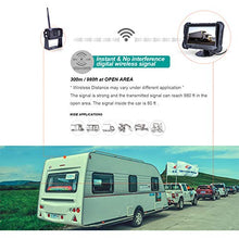 Load image into Gallery viewer, Digital Wireless Backup Camera System, 720P Reverse Camera Wireless with Infrared Night Vision and Wide Viewing Angles, 7 inch Wireless Monitor Split Screen for Trailer, RVs, Camper, 5th Wheel, etc
