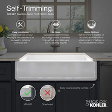 Load image into Gallery viewer, KOHLER Whitehaven Farmhouse Sink, Self-Trimming Tall Apron Front, K-6489-0, White
