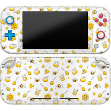 Load image into Gallery viewer, Cavka Vinyl Decals Skin for Switch Lite (2019) Sticker with Design Honey Bee Pattern Print Cover Protector Wrap Durable Full Set Protection Faceplate Bright Honeycomb Yellow Teens Cute Child
