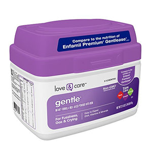 Love & Care Gentle Infant Formula Milk-Based Powder with Iron, 21.5 Ounce