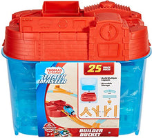 Load image into Gallery viewer, Thomas &amp; Friends Trackmaster Builder Bucket, Storage Container with 25 Train Track and Play Pieces for Preschool Kids
