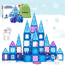 Load image into Gallery viewer, Magnetic Tiles 102Pcs, Magnetic Building Blocks Pretend Play Toys, Toy Castle Building Kit, Build Kids Creative-Thinking, Fine-Motor, Visual-Spatial &amp; Emotional Skills
