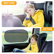 Load image into Gallery viewer, EcoNour Car Windshield Sun Shade + Car Side Window Shade 20"x12" (4 Pack) | Complete Sun Protection | Covers Privacy Blackout | Car Interior Accessories for Sun Heat
