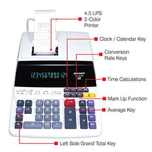 Load image into Gallery viewer, Sharp EL-1197PIII Heavy Duty Color Printing Calculator with Clock and Calendar
