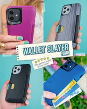 Load image into Gallery viewer, Smartish iPhone 12 Pro Max Wallet Case - Wallet Slayer Vol. 1 [Slim + Protective] Credit Card Holder (Silk) - Blues on The Green
