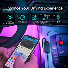Load image into Gallery viewer, Govee Car LED Lights, Smart Car Lights with APP Control, Music Sync Interior Car Lights with 7 Scene Modes and 16 Million Colors, 2 Lines Design RGB Under Dash Car Lighting with Car Charger, DC 12V
