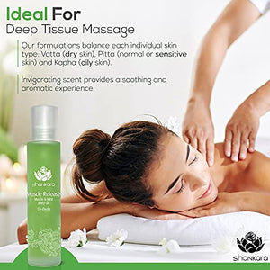 Muscle Release Body Massage Oil for Sensual Massage Therapy - Muscle Release Pain Relief Essential Face Oils - Includes Arnica, Boswellia & Sweet Birch (100 ml)