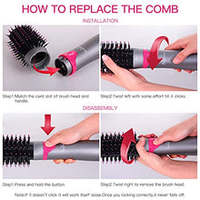 Load image into Gallery viewer, Brightup Hair Dryer Brush, Blow Dryer Brush, Hair Dryer &amp; Volumizer Styler Hot Air Brush, Negative Ionic Electric Hair Dryer &amp; Curler Straightener Brush, Detachable Brush &amp; Interchangeable Brush Head
