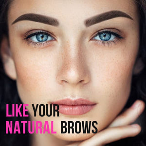 iMethod Eyebrow Stamp and Eyebrow Stencil Kit - Eyebrow Stamp and Shaping Kit for Perfect Brow, 20 Eyebrow Stamp Stencils Kit, Long-lasting, Waterproof, Brown