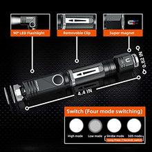 Load image into Gallery viewer, Flashlight, NICRON N7 600 Lumens Tactical Flashlight, 90 Degree Mini Flashlight Ip65 Waterproof Led Flashlight 4 Modes- Best High Lumens are for Camping, Outdoor, Hiking （Not Including Batteries）Gift
