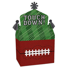 Load image into Gallery viewer, Big Dot of Happiness End Zone - Football - Treat Box Party Favors - Baby Shower or Birthday Party Goodie Gable Boxes - Set of 12
