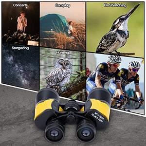 20X50 Binoculars for Adults Kids, with Clear Low Light Vision, Powerful Binoculars for Bird Watching Hunting Stargazing
