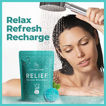 Load image into Gallery viewer, BodyRestore Shower Steamers (Pack of 15) Mother&#39;s Day Gifts for Mom - Eucalyptus &amp; Peppermint Essential Oil Scented Aromatherapy Shower Bomb, Shower Tablets - Gifts for Women and Men
